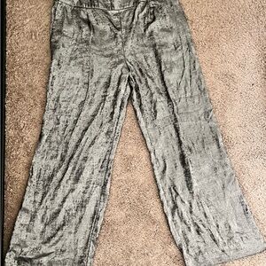Silver wide leg trousers